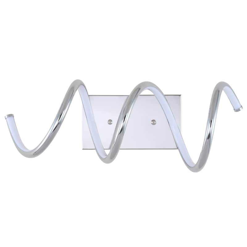 Draper Modern Metal Integrated LED Vanity Light Sconce, by JONATHAN Y