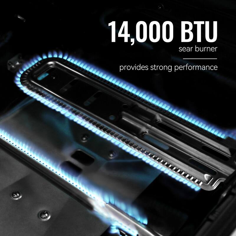 Royal Gourmet 5-Burner Gas Grill with Sear Burner & Side Burner, Grey