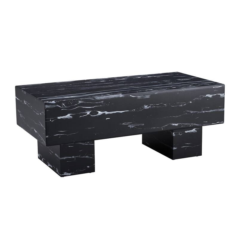 43.3" Modern Rectangular Coffee Table with Sturdy MDF Support Legs for Living Room