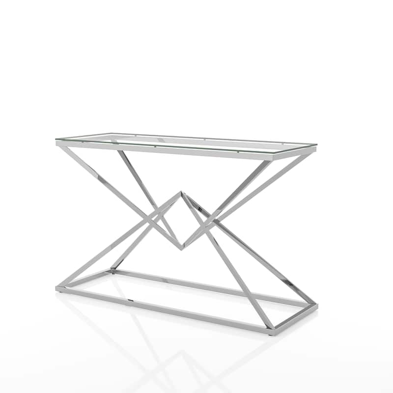 Stola Modern 47-inch Glass Top Sofa Table by Furniture of America