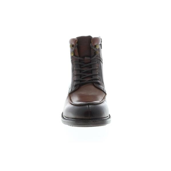 Shop Steve Madden P Gabun Brown Leather Mens Casual Dress Boots
