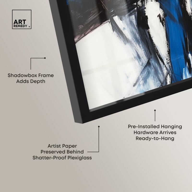 Blue Streak I Shadowbox by Art Remedy