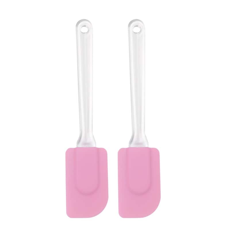 2pcs Flexible Silicone Spatula Heat Resistant Non Stick for Cooking - 9.6" x 1.9"(L*W)