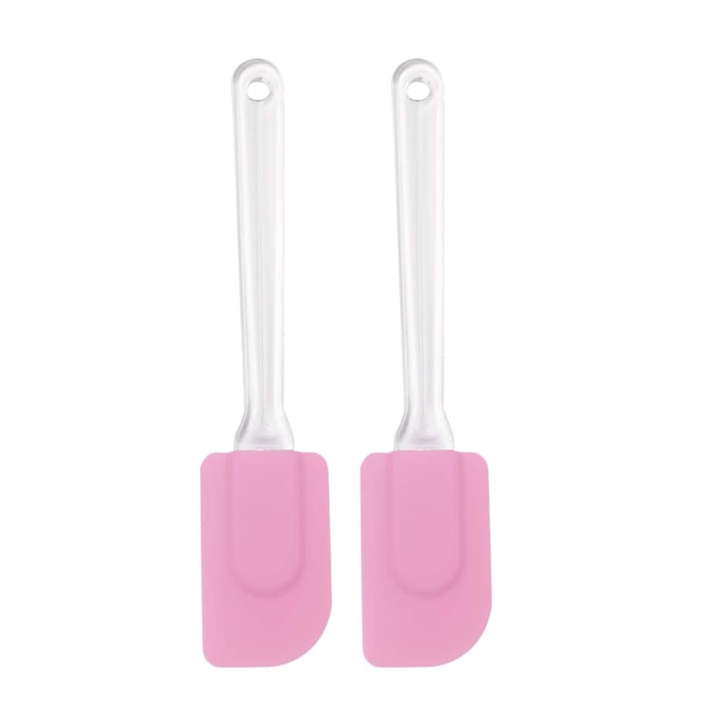 2pcs Flexible Silicone Spatula Heat Resistant Non Stick for Cooking - 9.6" x 1.9"(L*W)