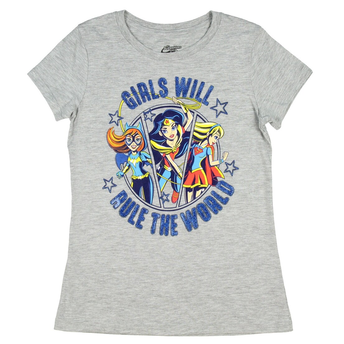 Shop Dc Super Hero Girls Will Rule The World Girl S Glitter T