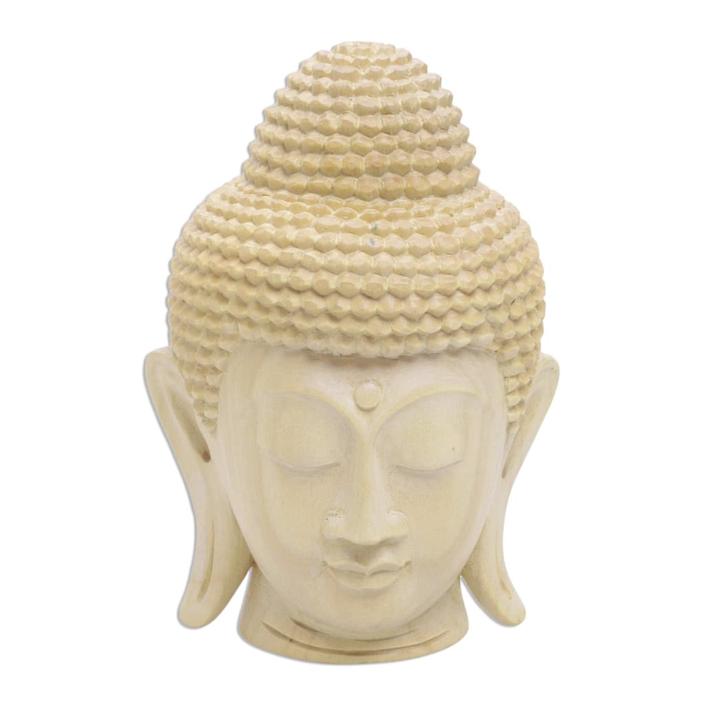 Novica Handmade Buddha Harmony Wood Statuette