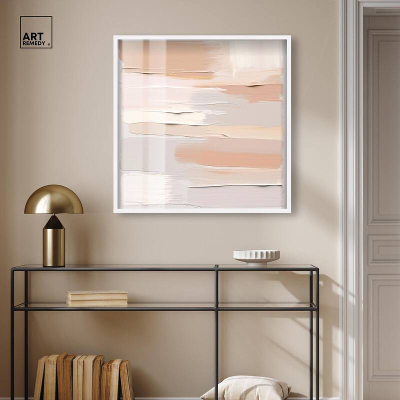 Roseate Cream Tones I Shadowbox by Art Remedy