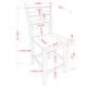 preview thumbnail 5 of 15, Jonah Farmhouse Wood Ladder Back Counter Height Chairs by Furniture of America (Set of 2)
