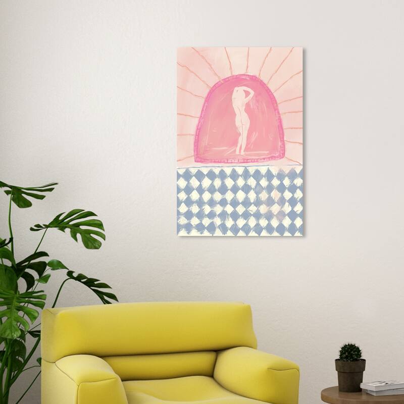 Wynwood Studio Canvas Spiritual and Religious Angel Number Girl Pink and Light Pink Modern & Contemporary Wall Art Canvas Print - 30 x 20
