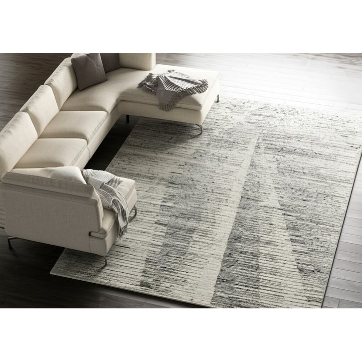 HomeRoots Abstract Casual Rectangle Area Rug - 138.00 in. x 102.00 in. x 0.31 in.