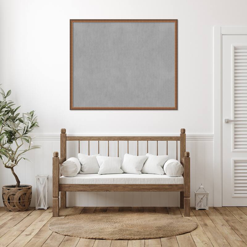 Amanti Art Two Tone Bronze Copper Framed Magnetic Board
