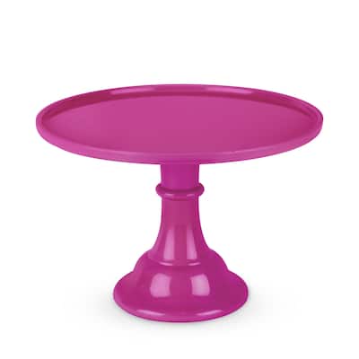 1 Fuchsia Melamine Cakestand - 8" x 11.5"