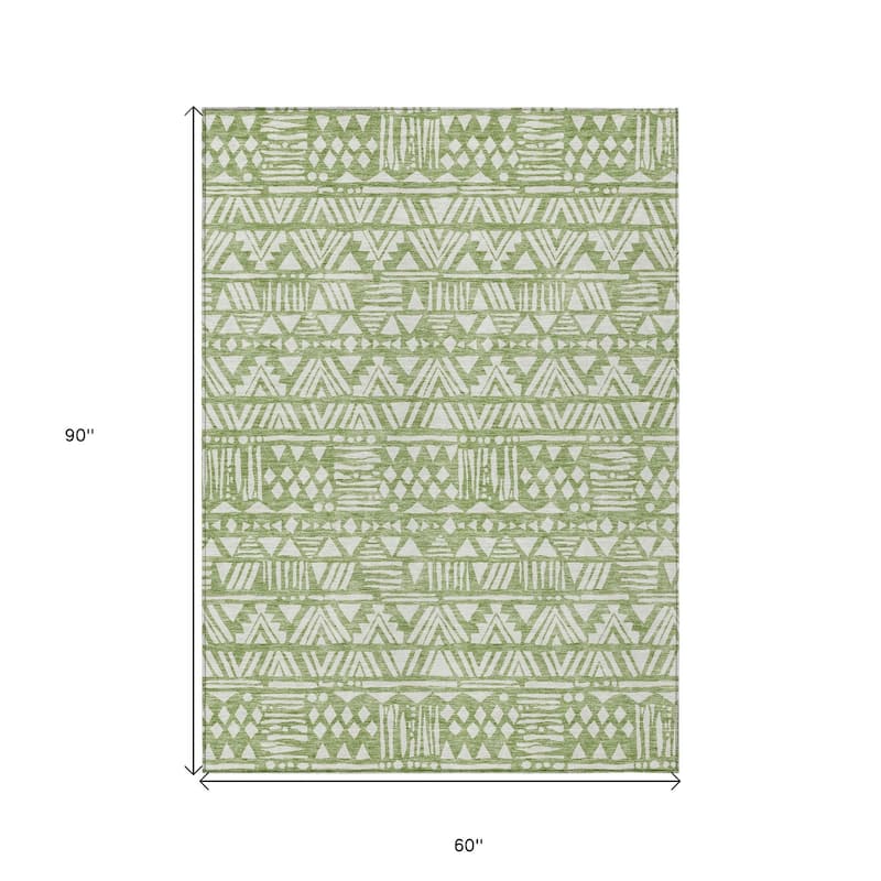 HomeRoots Southwestern Transitional Rectangle Outdoor Rug