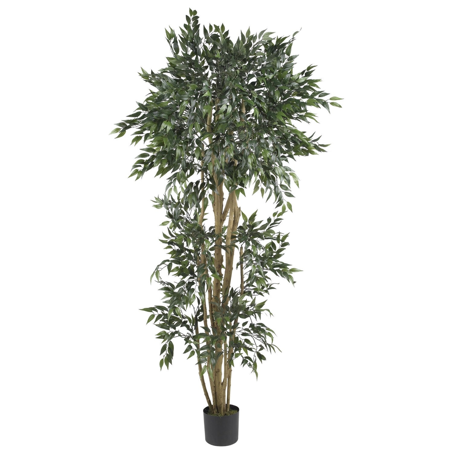 Silk Tree 6ft, Artificial Green Tree, Realistic Faux Tree, Home Office Decor, Indoor Plant, Stylish Shade Tree - 6ft.