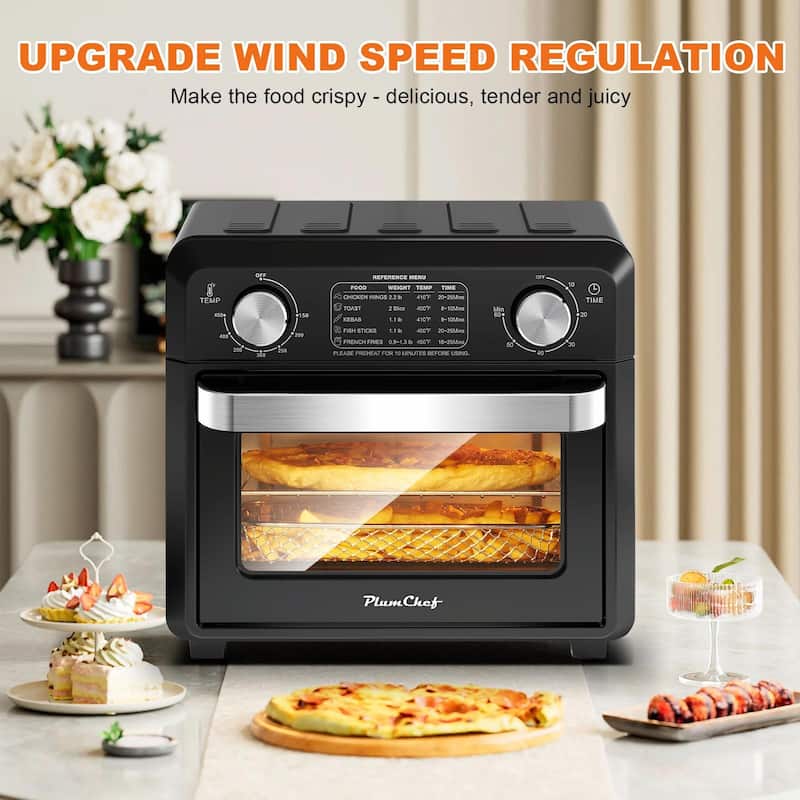 Compact Air Fryer Toaster Oven 11QT, 2-Slice Toast, Countertop Oven