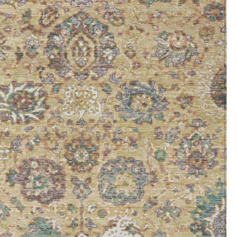 HomeRoots Floral Traditional Rectangle Outdoor Rug