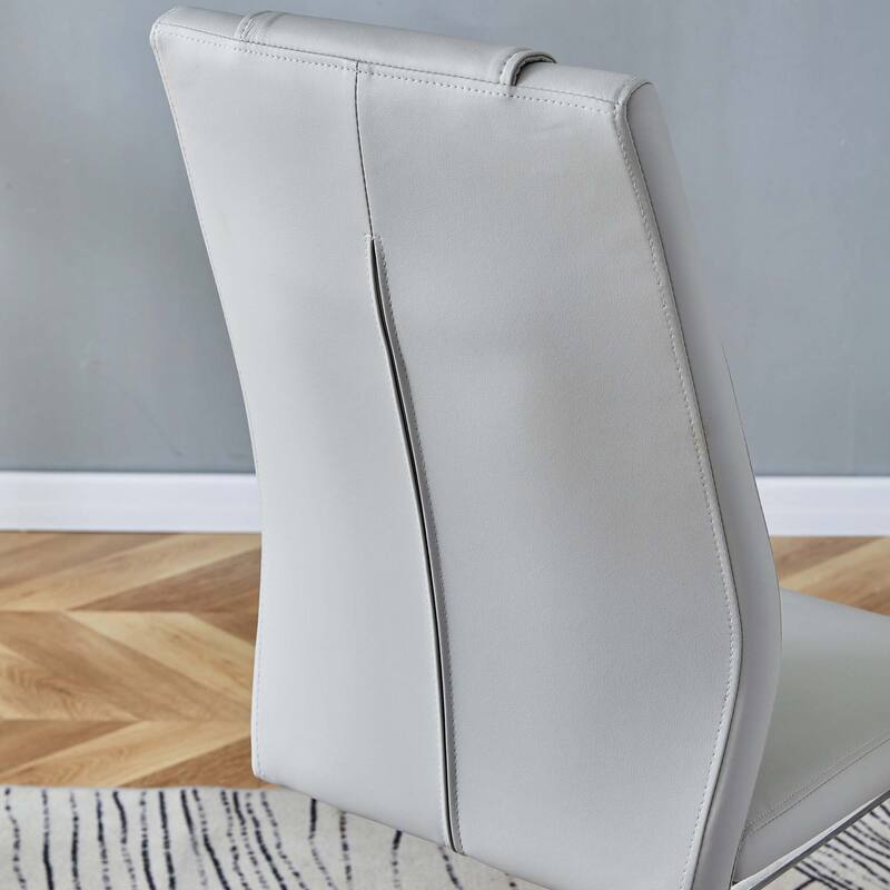 Dining Chairs with Faux Leather,Side Chairs(Set of 8)