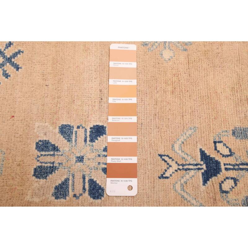 ECARPETGALLERY Hand-knotted Finest Ghazni Brown Wool Rug - 9'0 x 11'5