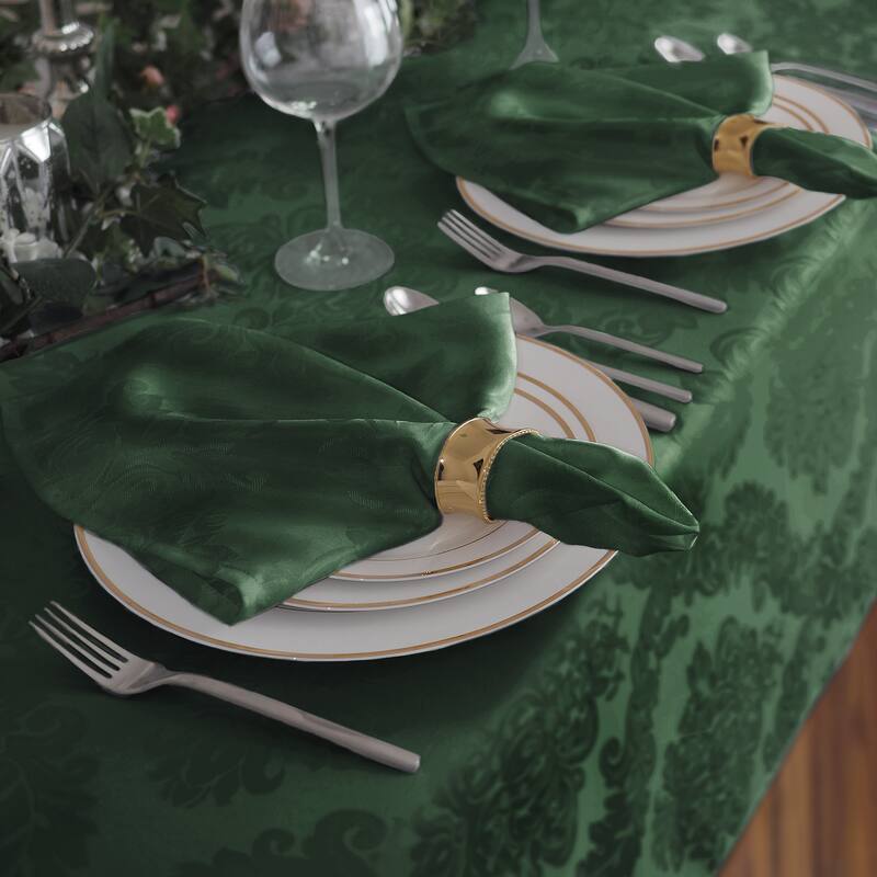 Elrene Barcelona Damask Fabric Napkins (Set of 4) - 17" w x 17" l