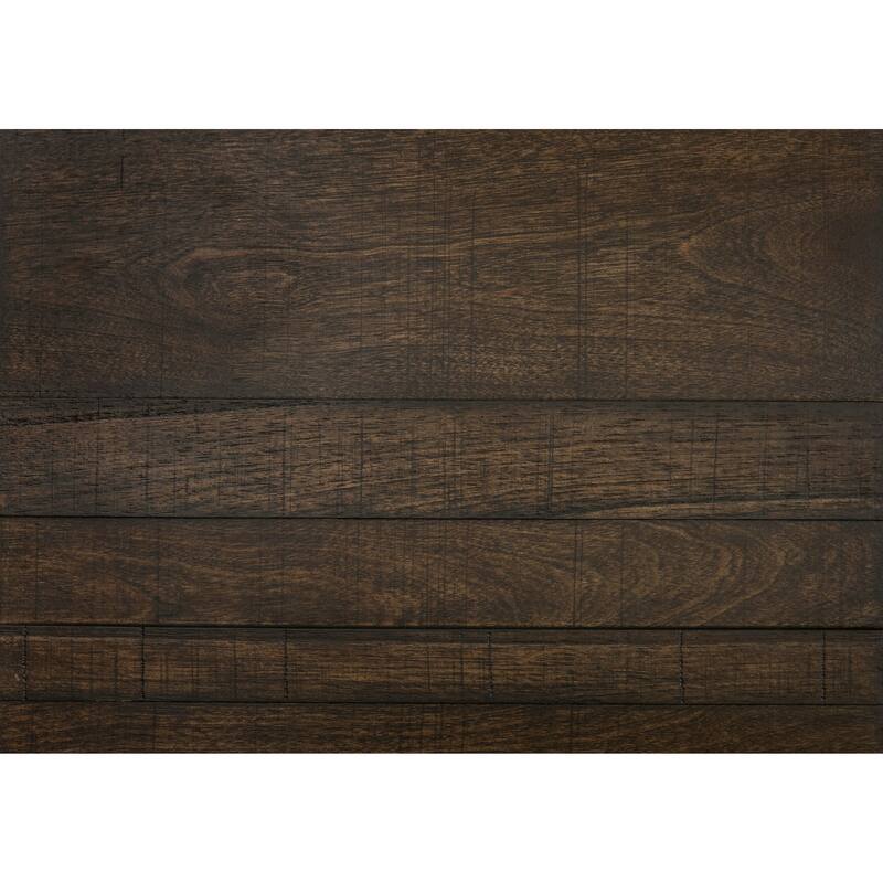 Full Size Wood Panel Bed with Planked Headboard and Rustic Style