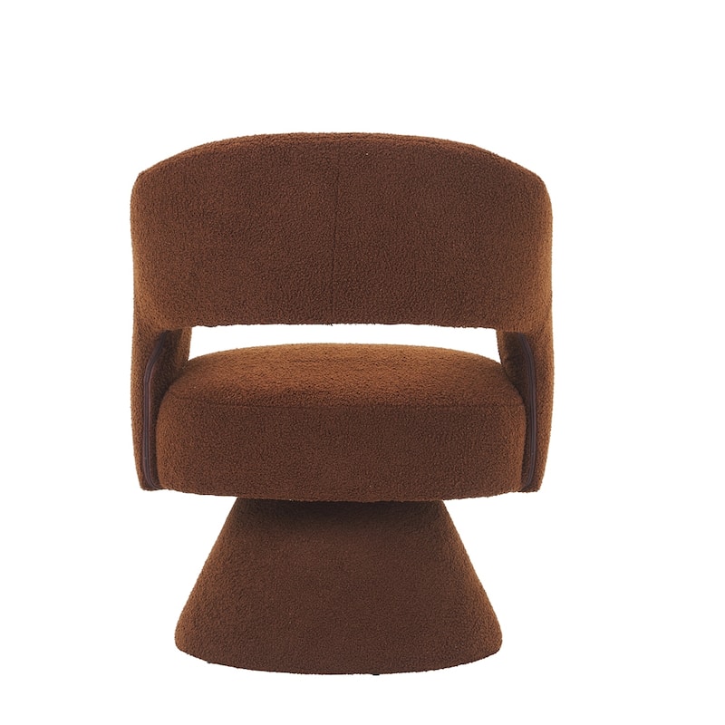 Swivel Accent Chair Armchair,Round Barrel Chair in Fabric,velvet