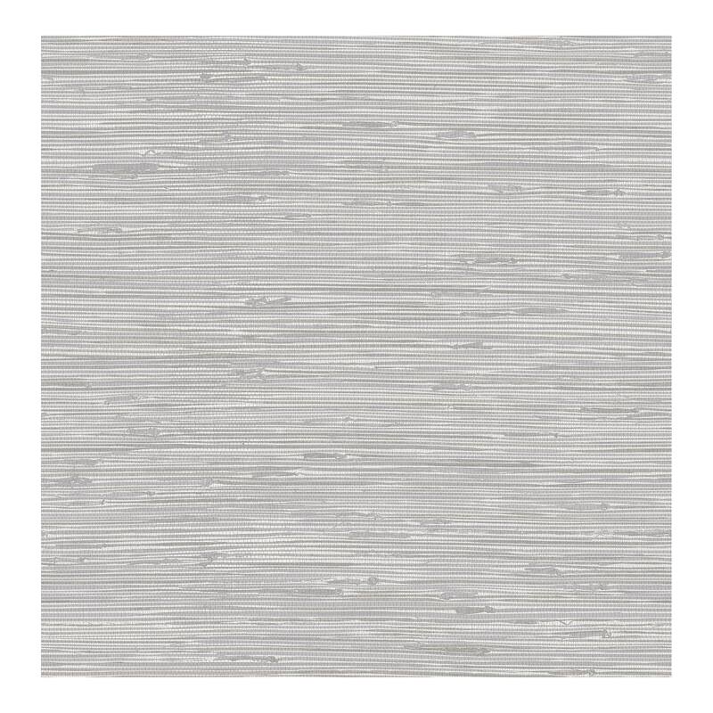 NuWallpaper Tibetan Grasscloth Silver Peel & Stick Wallpaper - 216in x 20.5in x 0.025in