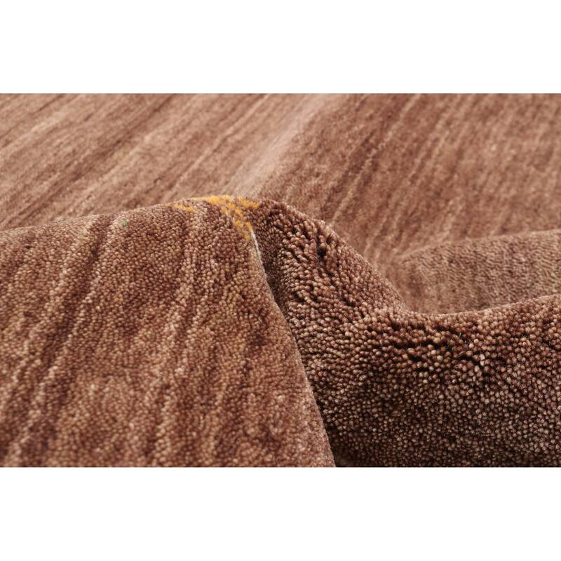 ECARPETGALLERY Hand Loomed Kashkuli Gabbeh Brown Wool Rug - 4'9 x 7'11