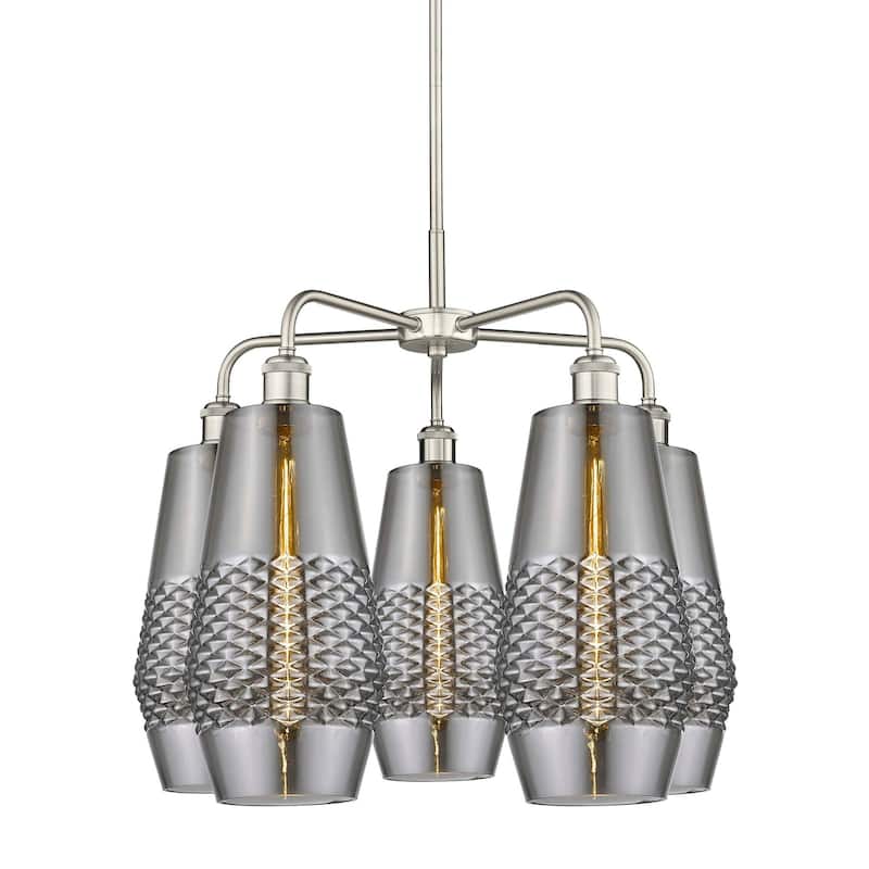 Innovations Lighting 516-5CR-22-25 Windham Chandelier Windham 5 Light
