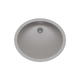 Lexicon Platinum V210 Quartz Composite Oval Vanity Sink - Galaxy Concrete