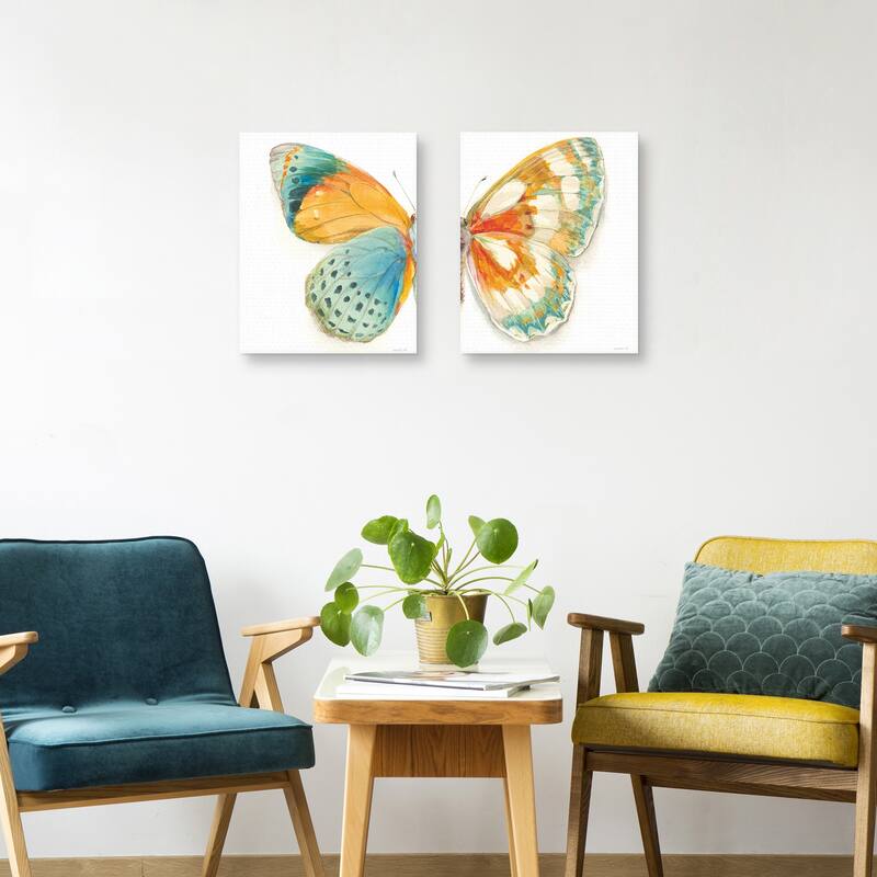 Fragile Wings I, Fragile Wings IV by Danhui Nai Canvas Art Prints