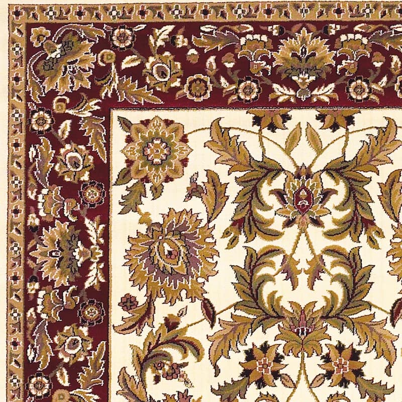 Copper Grove Veit Ivory/Red Classic Traditional Area Rug