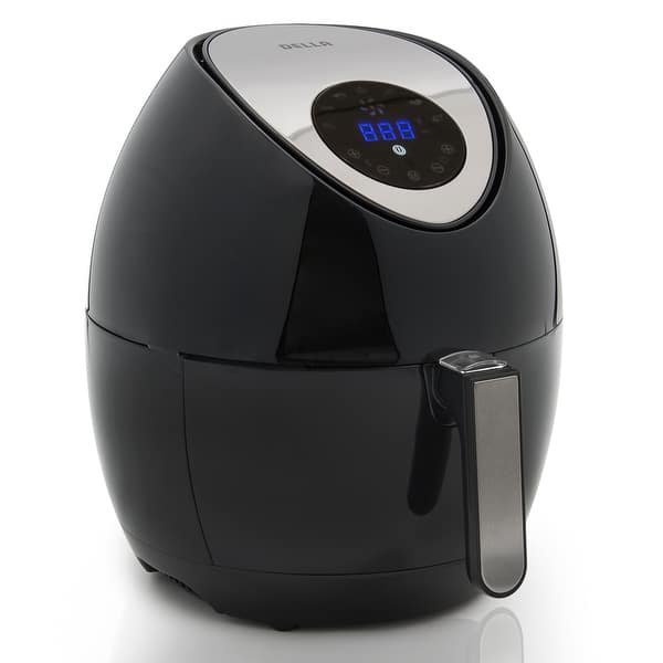 7 Qt. Ceramic Family-Size Air Fryer with Accessories and Full Color Recipe  Book - Venue Marketplace