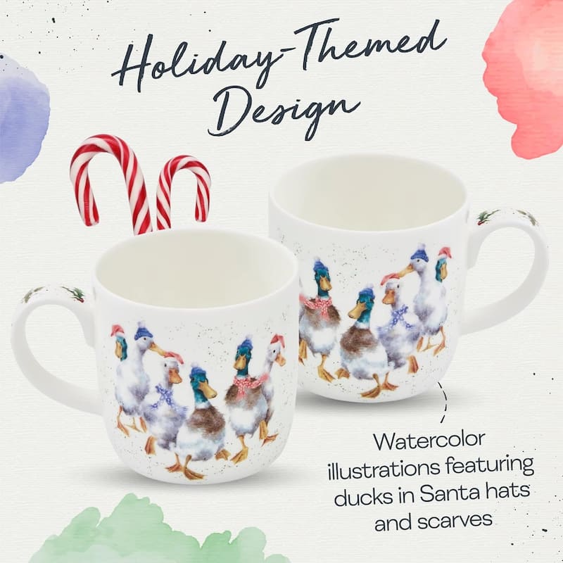Royal Worcester Holiday Wrendale Designs 14 oz Mug