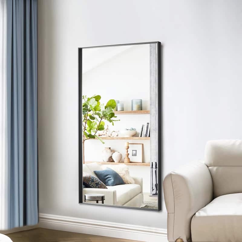 Metal Framed Rectangle Bathroom Vanity Mirror Wall Mirror