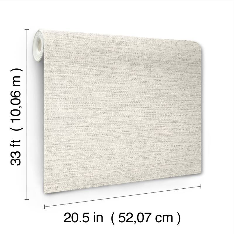 Wool Texture Light Grey Wallpaper