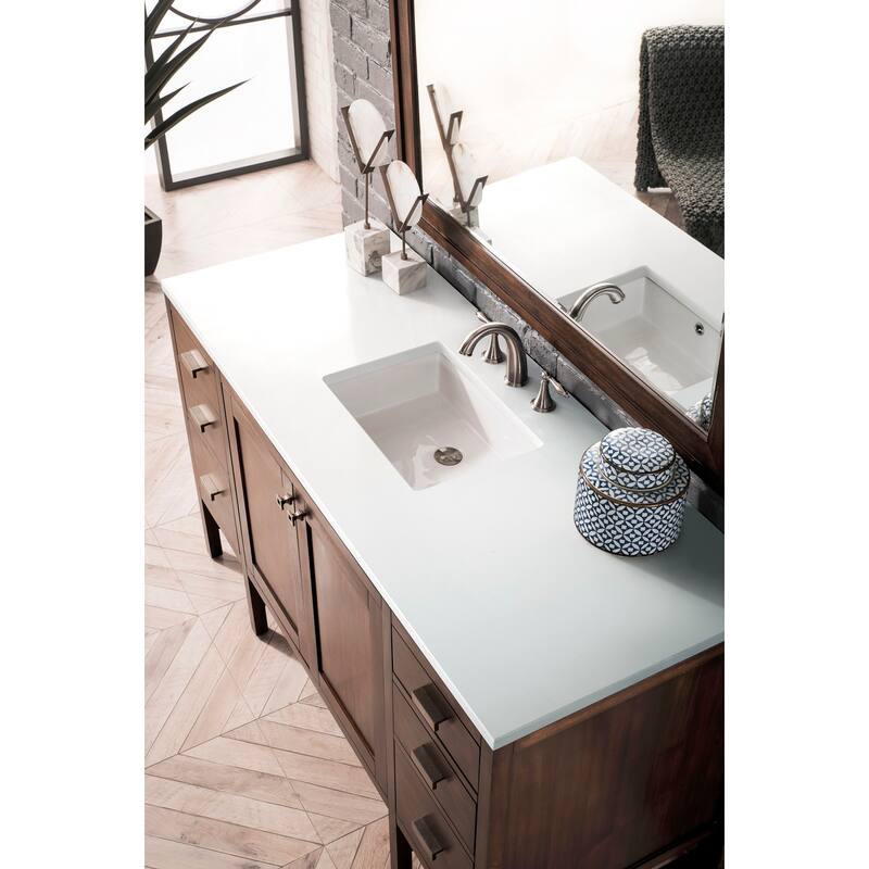 James Martin Vanities E444-V60S-3WZ Addison 60" Free Standing Single