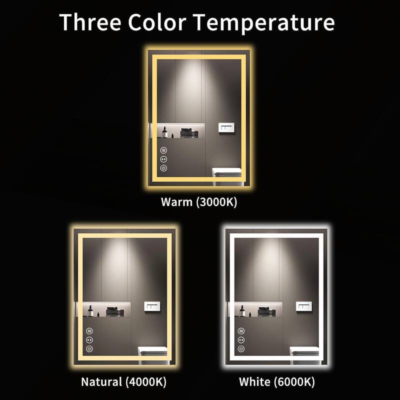 32x24 Inch Waterproof Bathroom Vanity Mirror