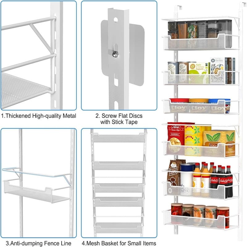 Over The Door Pantry Organizer 8Tier