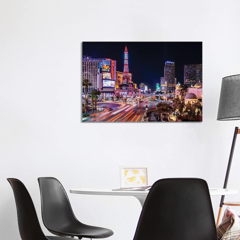 iCanvas "Las Vegas Nevada At Night Strip View" by Susanne Kremer Canvas Print - 26x40x1.5