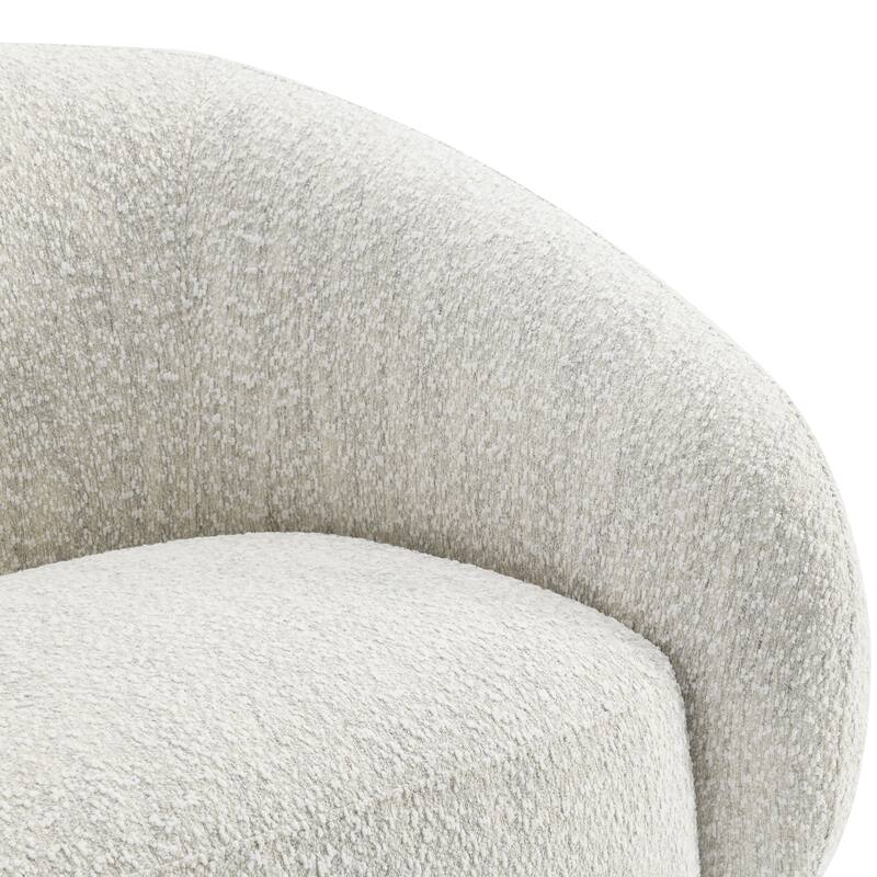 Furniture of America Erynn Modern 42-inch Boucle Swivel Accent Chair