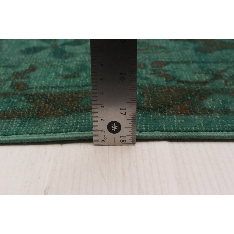 ECARPETGALLERY Hand-knotted Vibrance Teal Wool Rug - 9'0 x 11'7