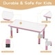 preview thumbnail 2 of 17, Height Adjustable Kids Table and 6 Chairs Set with Storage Box