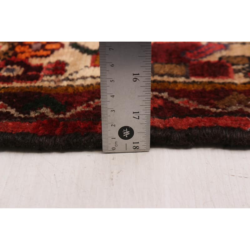 ECARPETGALLERY Hand-knotted Andelz Red Wool Rug - 3'5 x 12'2