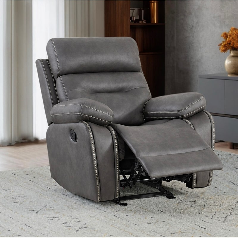 Spruce & Spring Lauren Manual Recliner Glider Rocker Chair for Living Room