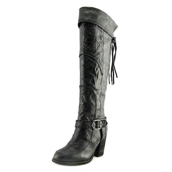 Sbicca Norfolk Women Round Toe Leather Knee High Boot