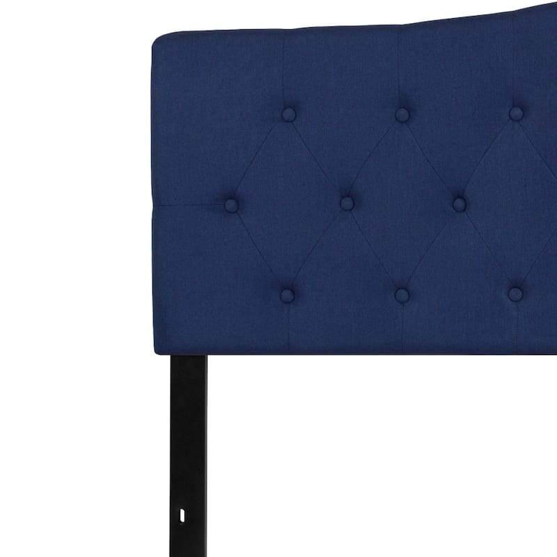 Arched Button Tufted Upholstered Headboard