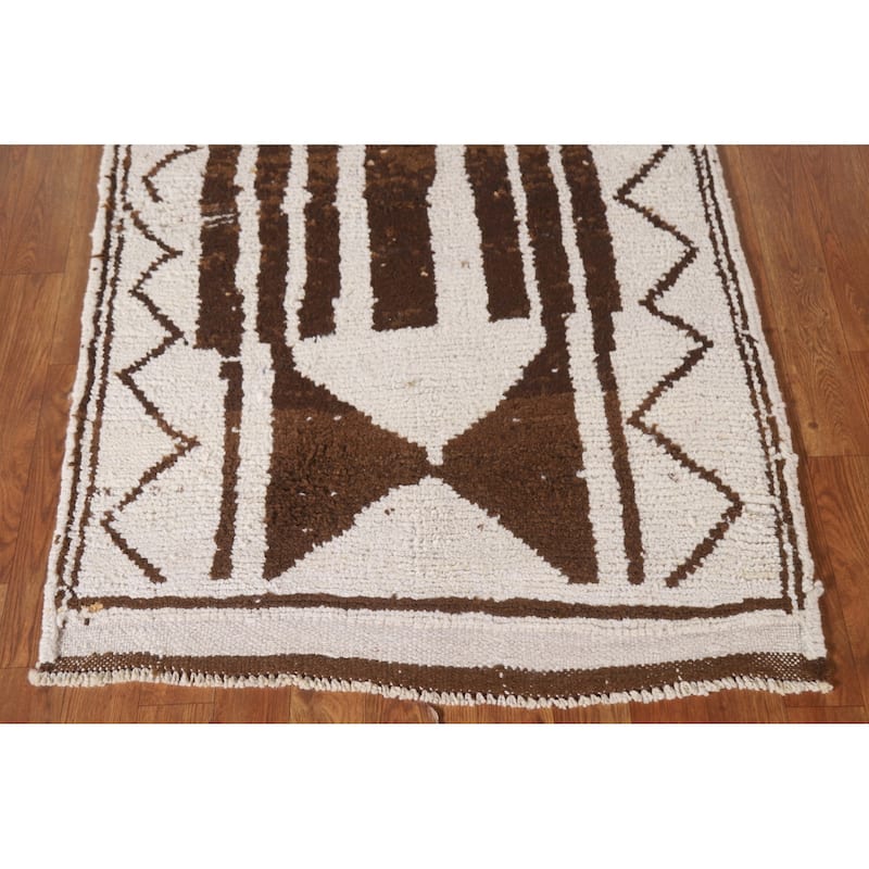 Anatolian Oriental Runner Rug Hand-knotted Wool Carpet - 3'0"x 9'2"