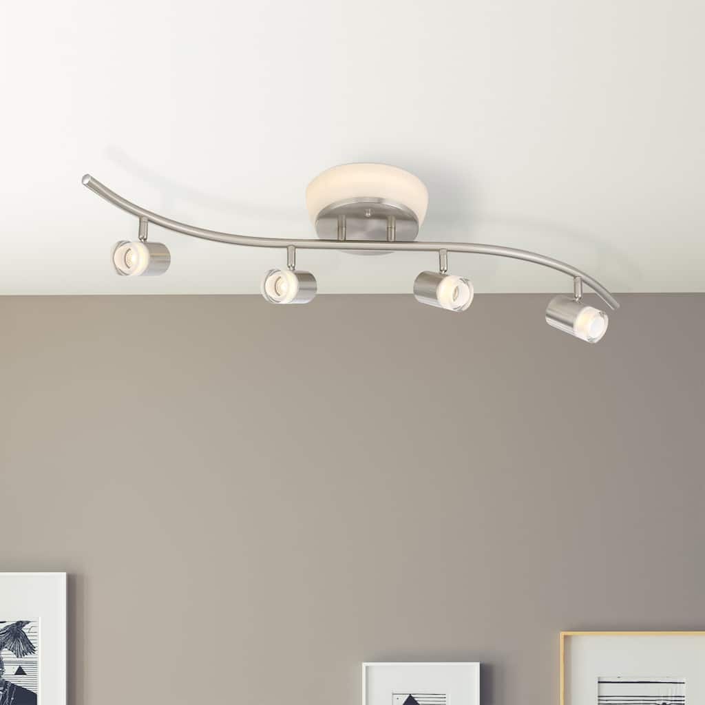 5 -Light Track Track Kit with Dimmable and Adjustable Head