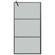 preview thumbnail 13 of 71, vidaXL Walk-in Shower Wall multi size Half Frosted ESG Glass Black