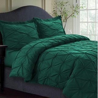 Sydney Oversized 3-piece Pintuck Duvet Cover Set